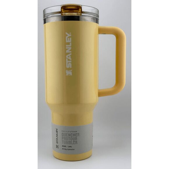 STANLEY QUENCHER PROTOUR FLIP STRAW TUMBLER 40OZ BUTTER GLOSS - Picture 2 of 5